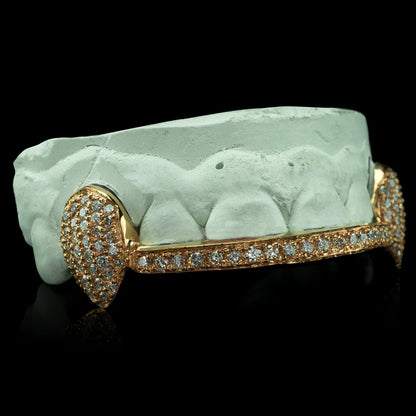 SOLID ICED DIAMOND GRILLZ WITH BAR