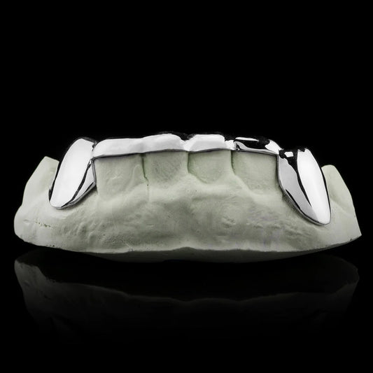 SOLID STERLING SILVER TEETH WITH BRIDGE BAR